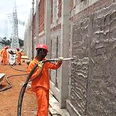 O uso de Projetores de Argamassa em Grandes Obras.